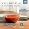 Posh Setting - Clear Plastic Serving Bowls for Party Angled Bowls Disposable Chip Bowls Candy Bowls for Party Table Salad and Fruit Bowls for Party Wedding Serving Bowls-Clear, 8 OZ, 5 Pack